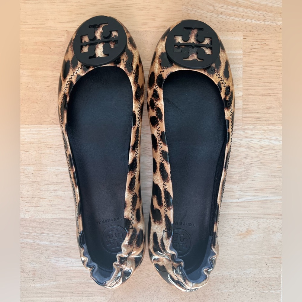 Tory Burch Minnie Travel Leopard Flat